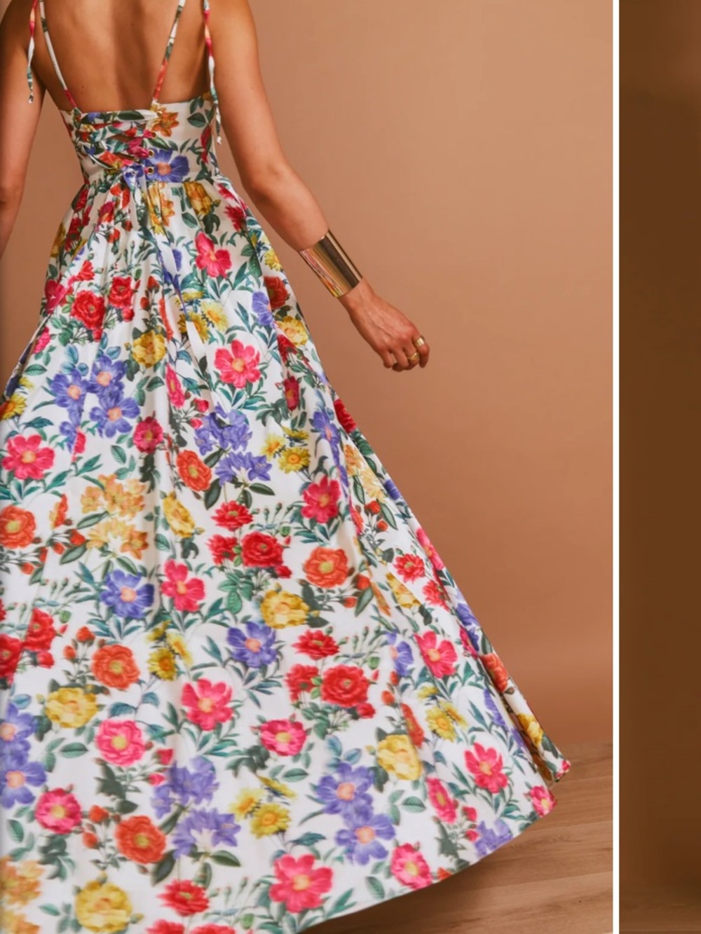 Juliet Maxi Dress - Floral White Multi NWT - Picture 3 of 5